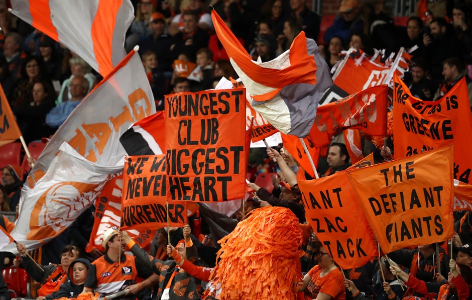 The GIANTS have surged past 20,000 members The GIANTS have surged past 20,000 members a week out from the 2019 Toyota AFL Season starting. - AFL,AFLW,GWS Giants,Essendon
